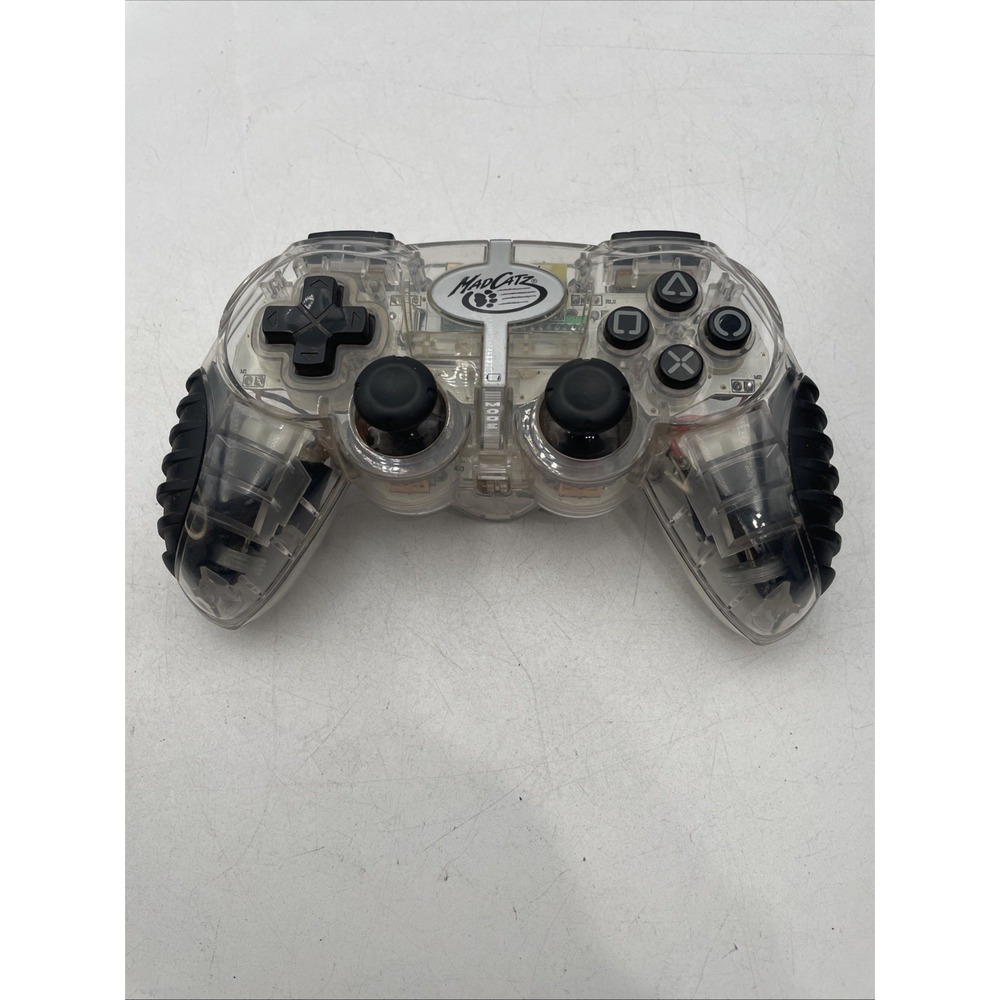 MadCatz 2004 PlayStation 2 Wireless #8246 2.4Gh Series Controller Clear